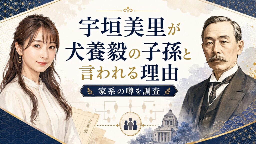 宇垣美里が犬養毅の子孫と言われる理由