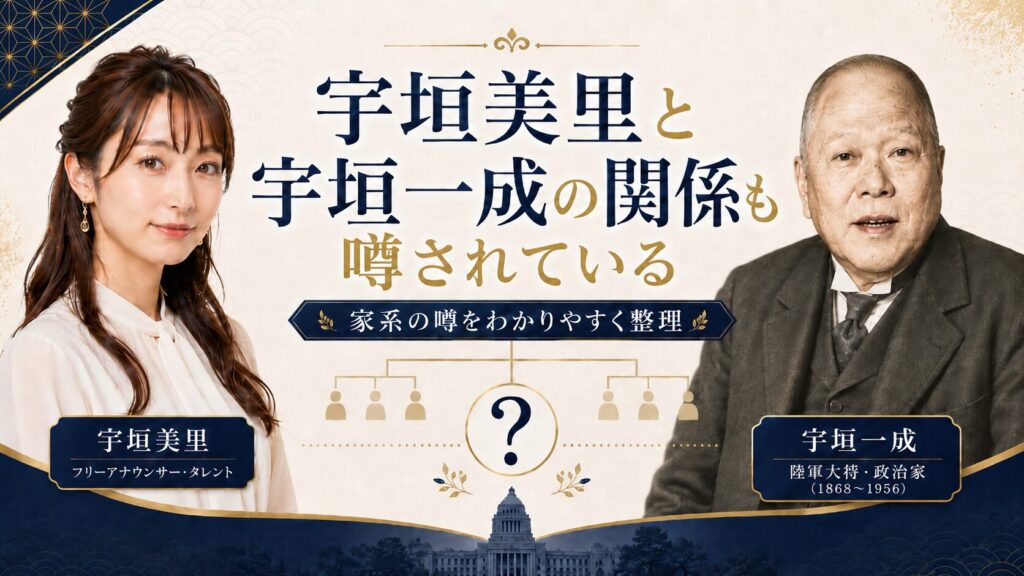 宇垣美里と宇垣一成の関係